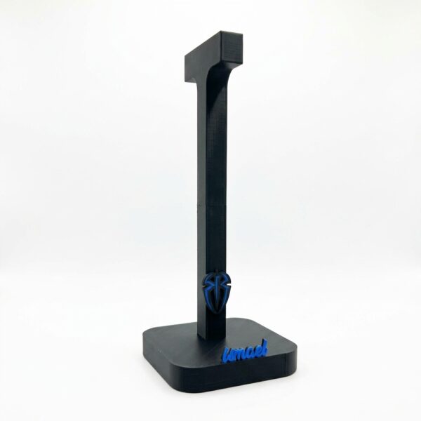 Soporte para Audífonos Personalizado – Negro Mate con Relieve 3D
