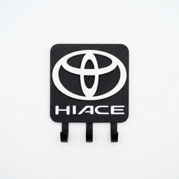 portallaves toyota hiace 3 ganchos estudio Portallaves de Pared Toyota HIACE – Con 3 Ganchos Resistentes